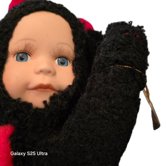 Geppeddo Cuddle Kids Lara Ladybug Baby Doll Porcelain Face Plush NWT - Picture 8 of 8